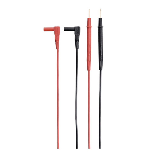 Sanwa Replacement Test Leads for Sanwa Models, set of red and black test leads with pointed metal tips for electrical testing.