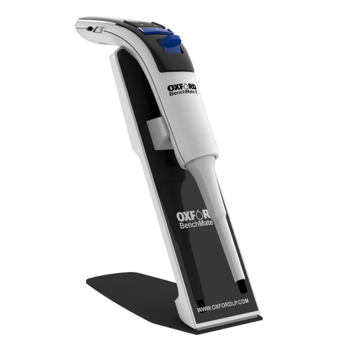 Oxford Lab Products Oxford BenchMate Electronic Pipette, 0.5 to 10 Microliters, ergonomic laboratory pipette for precise liquid handling in scientific research.