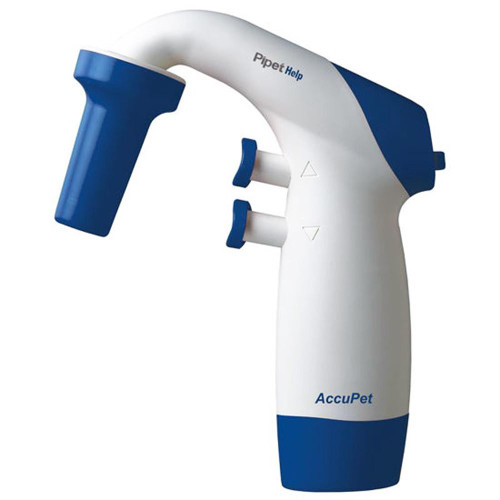 Oxford Lab Products AccuHelp Pipette Controller, Blue, for precise liquid handling in laboratory work.
