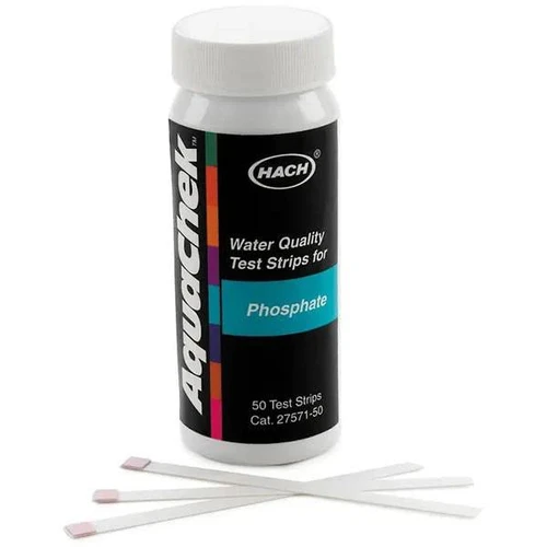 Hach Phosphorus Test Strips 0-50ppm, water quality test strips for measuring phosphate levels in water, 50 test strips per pack.
