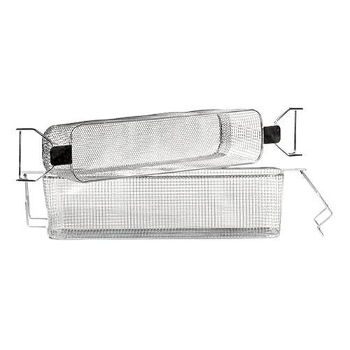 Crest Ultrasonics Basket for Ultrasonic Cleaner, Perforated Bottom, 19 x 5 x 5 inches, industrial cleaning equipment, stainless steel mesh basket for ultrasonic cleaning