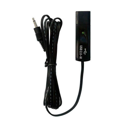 Tenmars USB Cable for Sper Manometer / Meters, black USB cable with connector for measuring instruments.