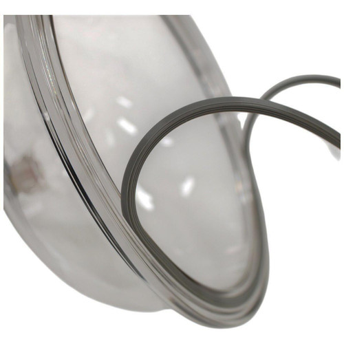Lab Companion Vacuum Seal for VDC-31 Vacuum Desiccator, close-up of the vacuum seal and attached tubing
