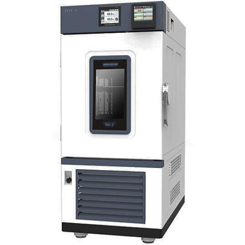Lab Companion TH3-E-200 Temperature and Humidity Chamber, laboratory environmental testing equipment with digital control panel and glass door.