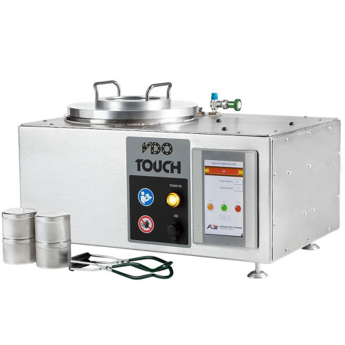 Applied Test Systems ATS Vacuum Degassing Oven, touchscreen controller, metal construction with digital display for controlling vacuum and temperature.