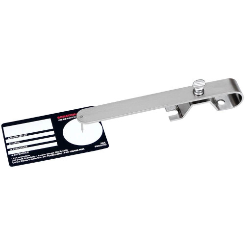 Gilson Company Scratch-A-Track Motion Monitor, a precision metallic device with a sliding arm and a circular component, used for tracking motion and vibration analysis.