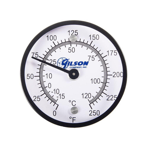 Dial Thermometer, 25°— 125°F and 0°— 50°C for Lab - Gilson Co.