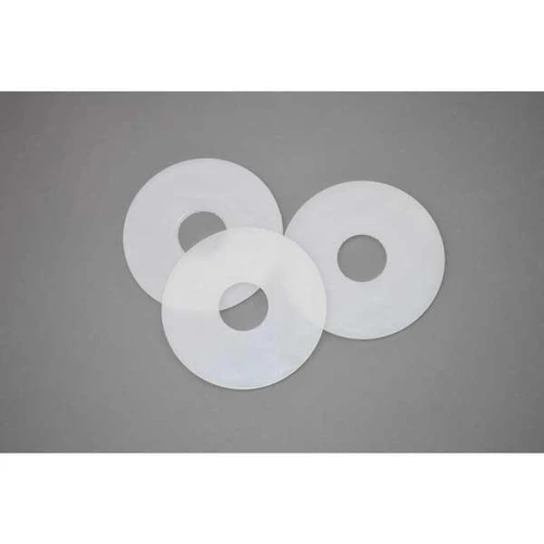 Paragon 1-1/2in Grout Retention Rings, set of three white circular rings with central holes, designed for grout retention in plumbing applications.