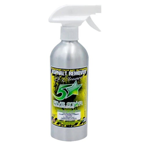 InstroTek Asphalt Remover/Cleaner by 5-Star, 16 Ounce Spray Bottle, a white spray bottle with yellow and black label for concrete and pavement cleaning.