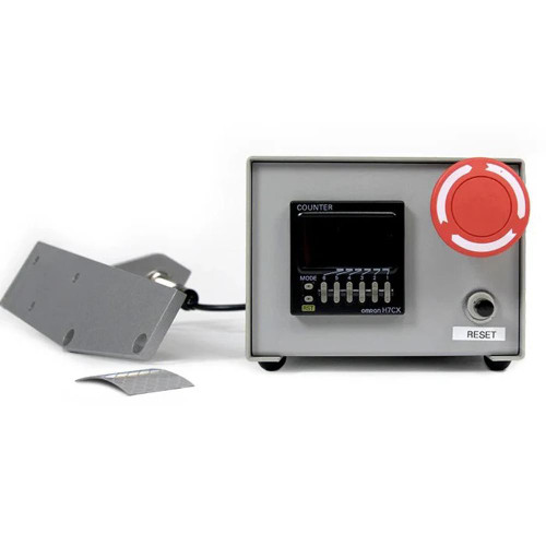 Rainhart Proctor Soil Compactor - Digital Counter, electronic soil compaction testing device with digital display and large red button for operation.