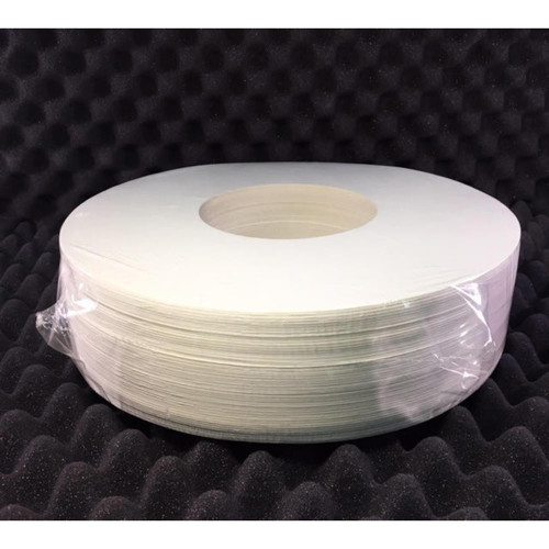 HMA Lab Supply Grade 627 Filter Paper for 1500G Centrifuge Extractor, round white filter paper in a large roll, packaged for laboratory use.