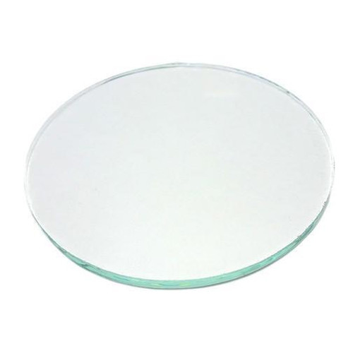 Forney Glass for Concrete Air Meter Gauge, 4-13/16 in, clear round glass disc used for measuring air content in concrete samples