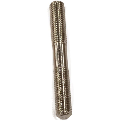 Forney Threaded Stud for Latch Clamp Assembly, Stainless Steel, close-up view of the threaded metal stud for industrial clamp applications.