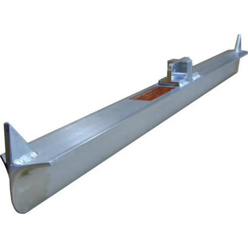 Slip Industries Torpedo Groover, 72-inch long metal tool used for creating grooves in surfaces for tile installation or flooring.
