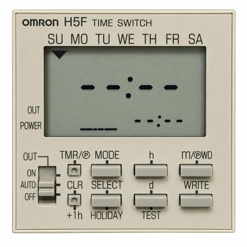Quincy Lab 7-Day Programmable Timer for Quincy Bench Ovens, beige digital control panel with buttons and display for schedule programming.