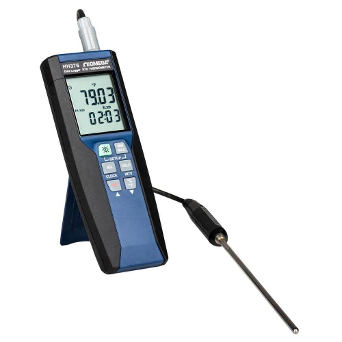 Gilson Company VDO Verification RTD Thermometer, digital temperature measurement device with LCD screen and probe for accurate temperature readings.