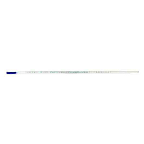 Thermometer, solid stem, similar to ASTM 44F, white backed, 66.5 +