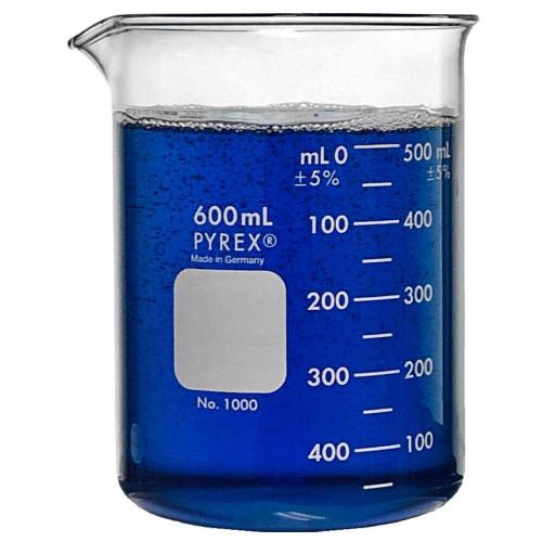 Pyrex® Griffin Beaker, 1000mL, Heavy Duty Graduated, case/6