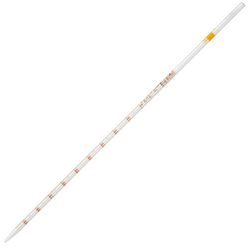 Gilson Company 1ml Mohr Type Measuring Pipette, Yellow 