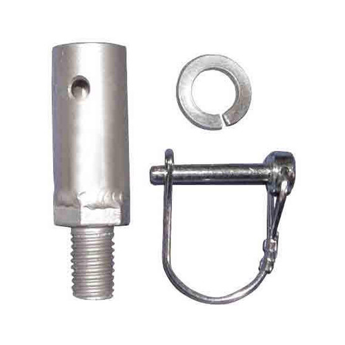 Adaptor for Soil Augers, Quick Connect to Threaded