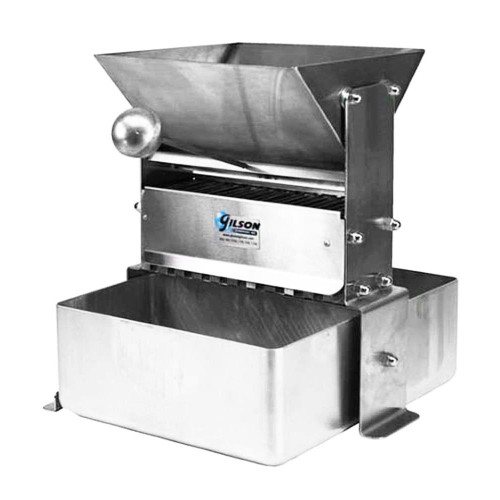 Gilson Company Jones Splitter with Gated Hopper, featuring (22) 0.375 inch chutes for precise material separation and distribution.