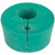 Gilson Company Neoprene Viscometer Holder, cylindrical green neoprene holder with a central column and slot for viscometers.