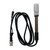 Sper Scientific pH Probe with ATC Replacement, laboratory pH sensor with a long black cable and white ATC component for accurate pH measurement.