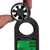 Sper Scientific Mini Environmental Quality Meter (3 Parameters), handheld digital measuring instrument with circular sensor and LCD screen showing temperature and speed readings.