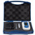 Sper Scientific Waterproof Digital Refractometer for Sugars, inside blue carrying case with accessories.