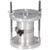 Gilson Company 2.42in Two-Part Compaction Mold Assembly, metallic cylindrical device with threaded rods and clamps for laboratory material testing.