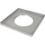 Houghton Manufacturing 4-inch Field Density Plate for Sand Cone Test, metallic square plate with central circular opening used for soil density testing.