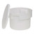 Gilson Company Polyethylene Sample Container with Lid, 12qt, white plastic laboratory storage container with removable lid for sample collection and analysis.