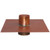 Thunderbird Products Thunderbird OF3NH90, 3in No-Hub Separate Overflow Drain w/ 90 Degree Copper Elbow 