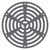 Thunderbird Products Thunderbird AFLATGRATE Black Plastic Flat Roof Drain Grate Strainer 