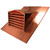 Thunderbird Products Thunderbird RMDPT18 Copper 18in Peak Top Louvered Dormer Vent 
