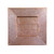 Copper Dryer Vent, Hammered, 4in Low Profile, Louvered Exhaust
