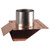 Thunderbird Products Thunderbird HCWUEEV4 Hammered Copper 4in Under Eave & Soffit Dryer Exhaust Vent w/ Screen 