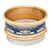Global Gilson V3CF #4, 3in Diameter Full Height Sieve, Brass Frame, Stainless Cloth, No.4 (4.75mm)