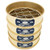 8in Sieve with Backing Cloth, Brass/Stainless, Full Height, #500