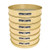 8in Sieve with Backing Cloth, Brass/Stainless, Half Height, #120