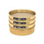 Global Gilson V8BH #45, 8in Diameter Half Height Sieve, Brass Frame, Brass Cloth, No.45 (355 micrometer)