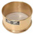 12in Wet Wash Sieve, Brass/Stainless, 8in Deep, #200: ASTM D1140