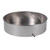 Gilson Company 12-inch Sieve Pan with Drain, Stainless Steel, laboratory sieve pan for sample separation and testing.
