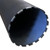 Gilson Company 4.25in Asphalt Core Drill Bit (Closed-Head), close-up of a black cylindrical asphalt core drill bit with segmented cutting edges for construction and drilling applications.