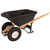  Bon Tool 11-661 Poly Tray Barrow - 5 3/4 Cu Ft - Double Knobby Tire Wood Handle 