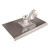  Bon Tool 12-209 Stainless Steel Walking Edger - 10" X 6" - 1/2" Radius 5/8" Depth 