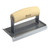  Bon Tool 12-417 Stainless Steel Curved End Edger - 6" X 2 7/8" - 3/8" Radius 1/2" Depth - Wood Wave Handle 
