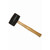  Bon Tool 15-220 Rubber Mallet - Black 24 Oz With 13" Wood Handle 
