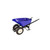  Bon Tool 28-903 Steel Tray Wheel Barrow - 6 Cu Ft - Double Ribbed Tire Steel Handle 