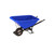 Bon Tool 28-963 Poly Tray Barrow - 8 Cu Ft Tray - Single Knobby Tire Steel Handle